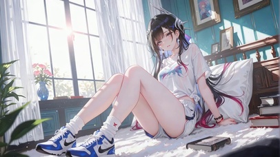 时尚窗前少女海瑟音