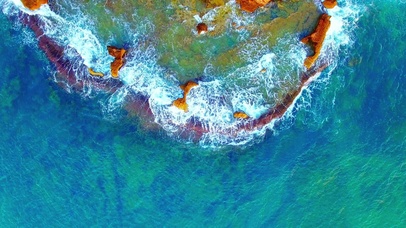 4K护眼大海海浪