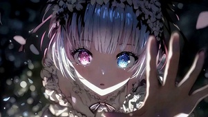 双色瞳美女