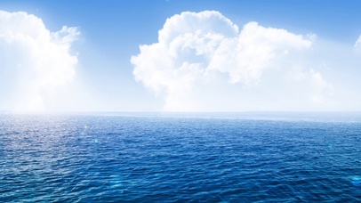 海浪白云