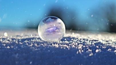 雪中唯美的星河