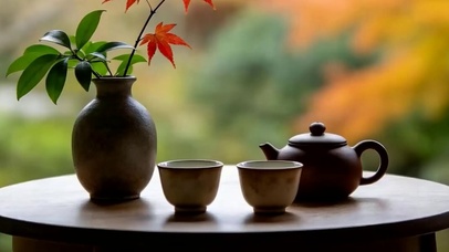 休闲茶座带鱼屏