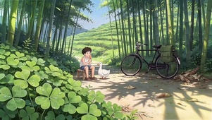 乡下吃老冰棒的少年