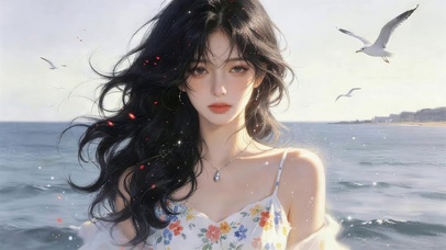 夏日可爱女孩