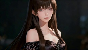 气质黑长直美女