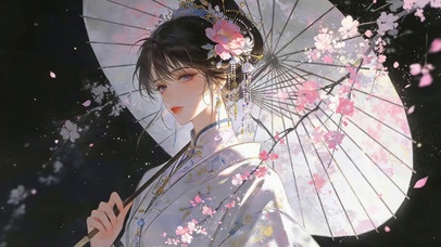 梅花古风女孩