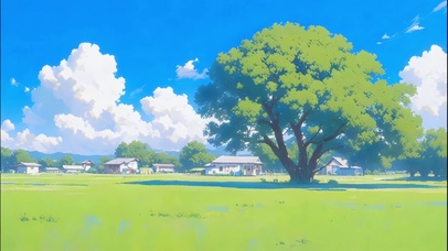 乡村田野风景