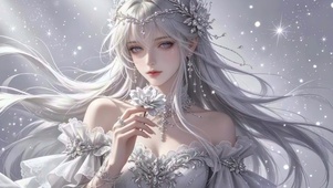 雪天纯情美女