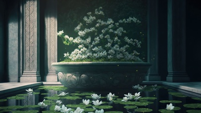 唯美花池