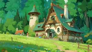 护眼树木绿景