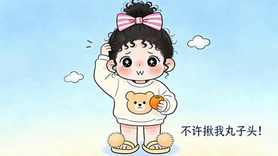 不许弄我丸子头