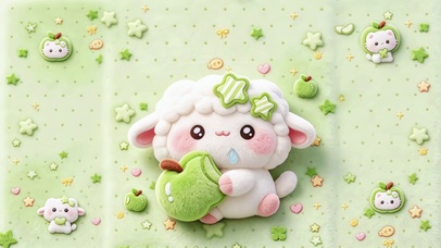 绿色星苹果羊羊