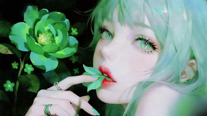 少女的叶脉私语