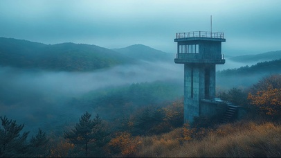 云雾山谷瞭望塔