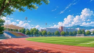 蓝天白云学校校园