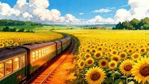 向日葵花海列车