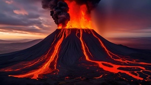 喷发的火山