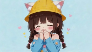 快乐的小女孩