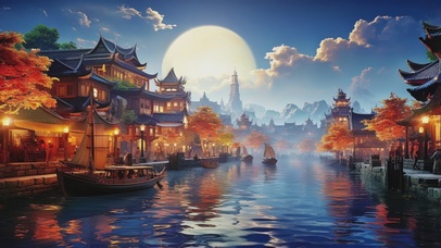 海上生明月，天涯共此时