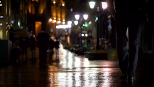 雨夜街道