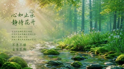 心如止水，静待花开