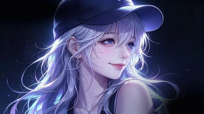 晨光中棒球帽少女