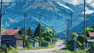 护眼树木公路带鱼屏