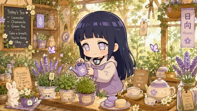 Q版日向雏田治愈花房