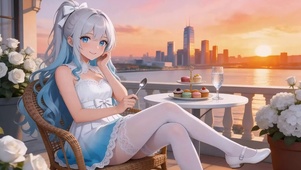 少女的下午茶时间