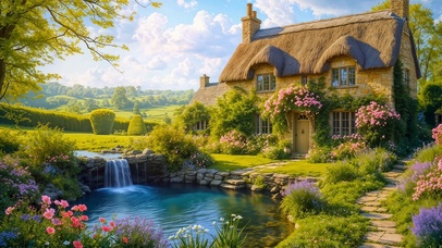 唯美的农场小屋