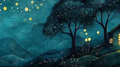 护眼绿景带鱼屏