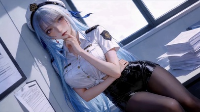 长腿制服黑丝女孩