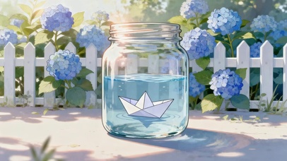 瓶子里的小船