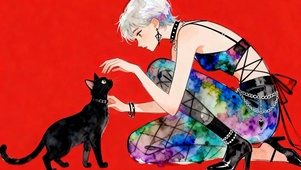 女孩与猫咪
