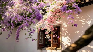 屋檐鲜花
