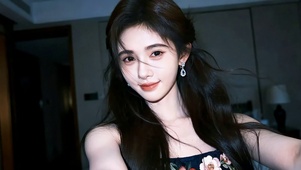 黑长直氛围美女