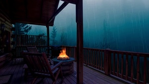 雨夜山中小屋