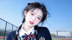 绝美颜值超水嫩校园校花女神