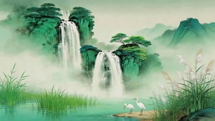 水墨青山
