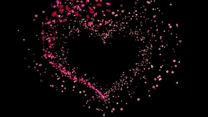 梦幻爱心通道闪烁粒子