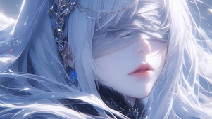 蒙眼少女