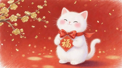 新春祝福猫