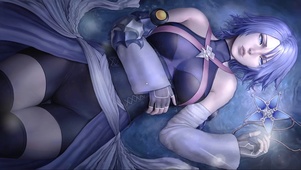 水中短发少女