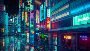 雨天街道