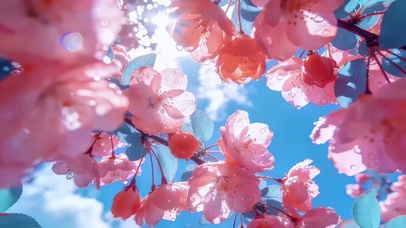 夏日海棠花