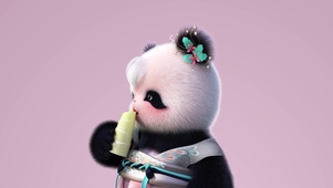 熊非熊偷看手机粉色版