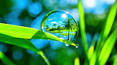 唯美护眼水滴4K