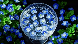 清新护眼治愈小蓝花