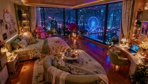 超治愈卧室夜景