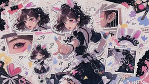 碎片甜酷少女